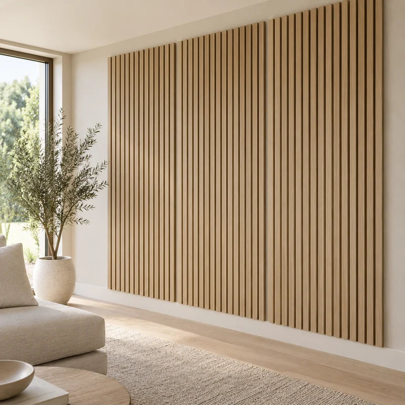 Illustrative Lux catalog scene: Install Acoustic Wall Panels