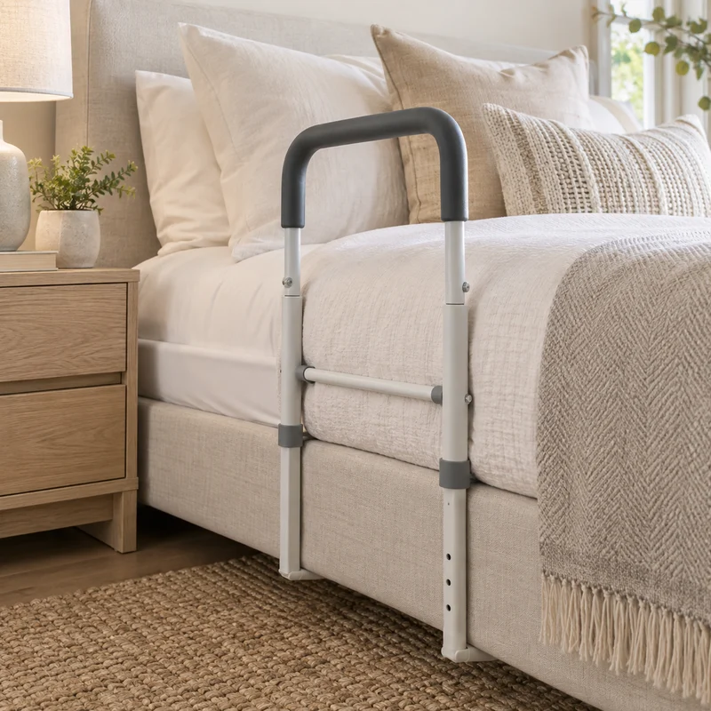 Illustrative Lux catalog scene: Assemble Bed Assist Rail