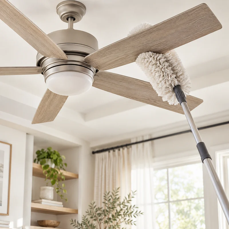 Illustrative Lux catalog scene: Clean Ceiling Fan