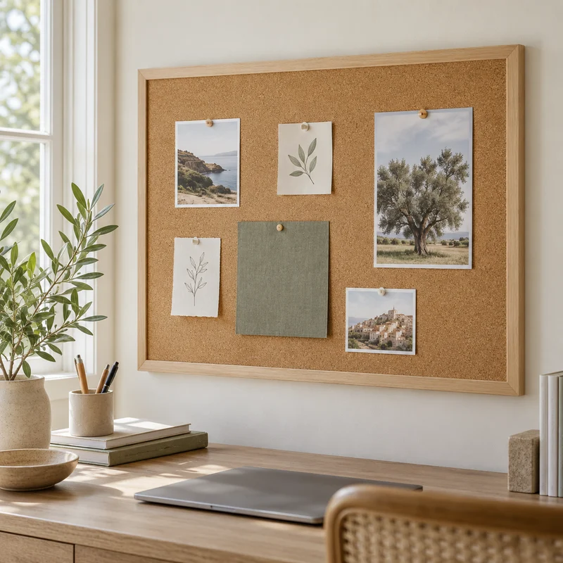 Illustrative Lux catalog scene: Mount Corkboard