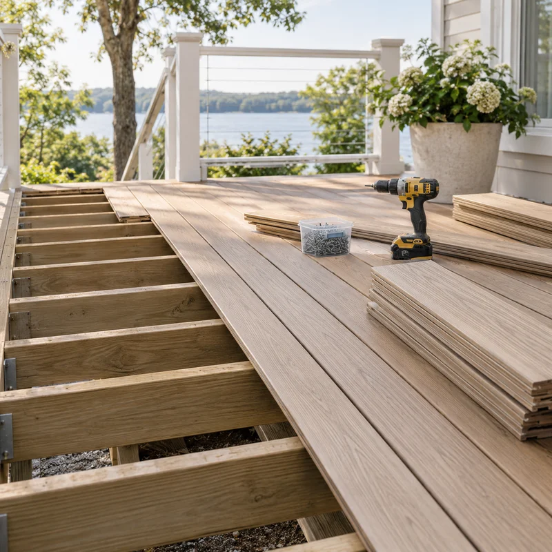 Illustrative Lux catalog scene: Replace Deck Boards