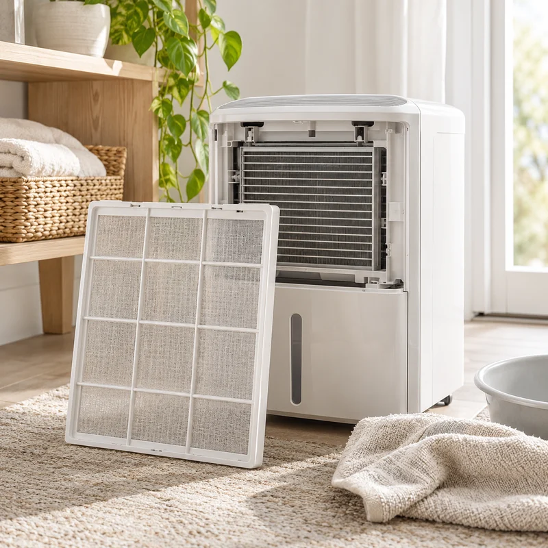 Illustrative Lux catalog scene: Clean Dehumidifier Filter