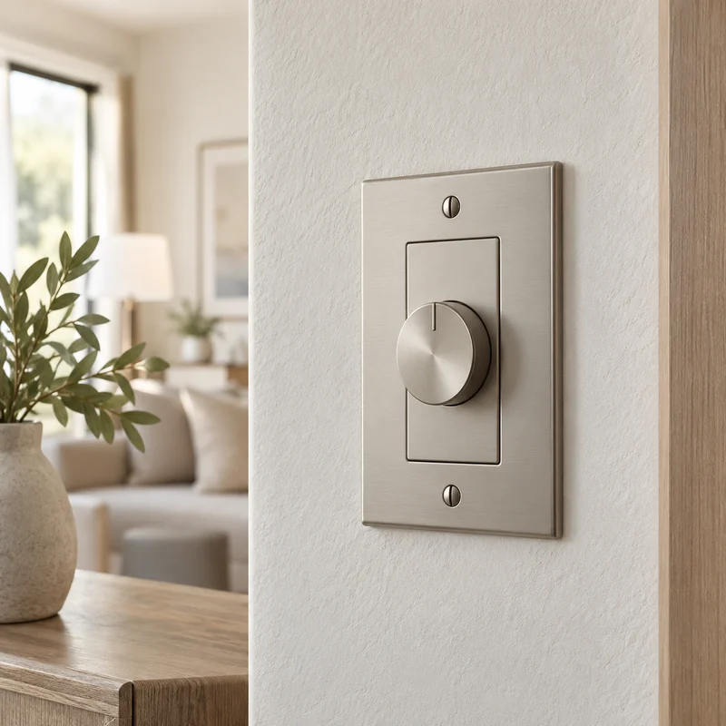 Illustrative Lux catalog scene: Replace Dimmer Switch