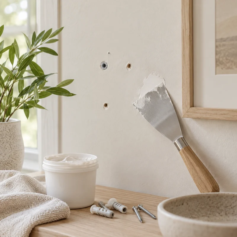 Illustrative Lux catalog scene: Fill Nail and Anchor Holes