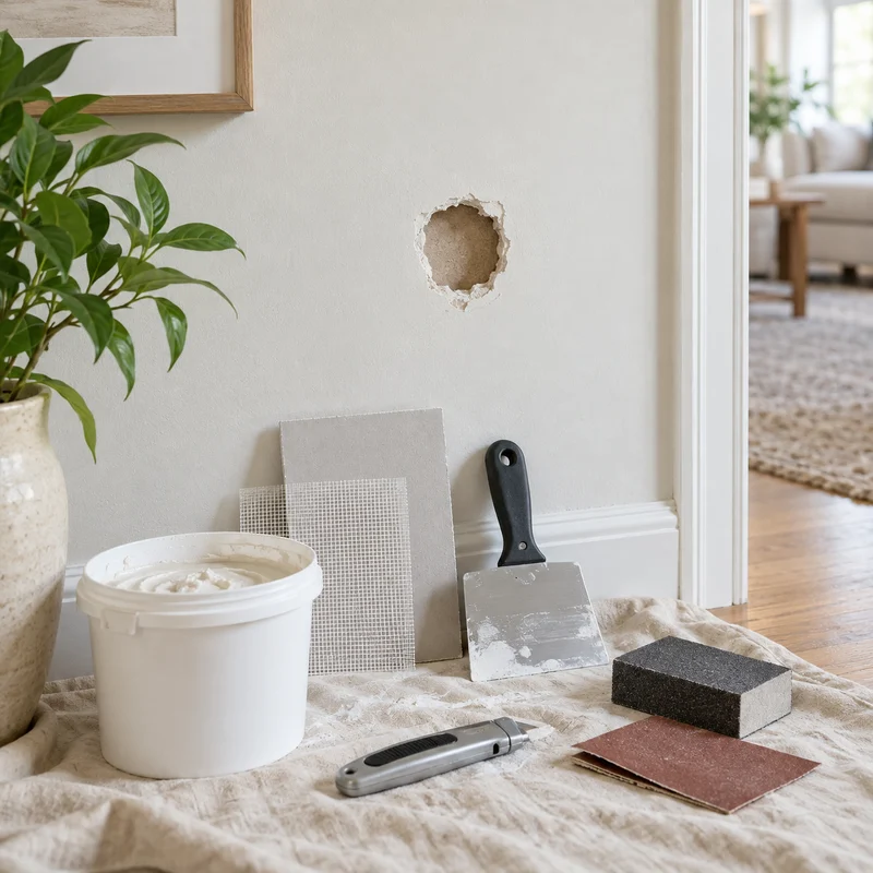 Illustrative Lux catalog scene: Repair Drywall Hole