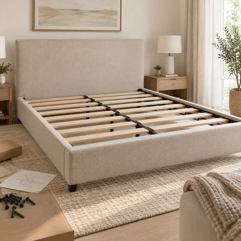 Illustrative Lux catalog scene: Assemble Bed
