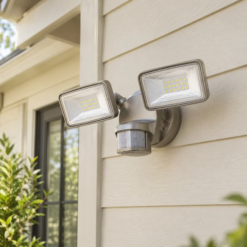 Illustrative Lux catalog scene: Replace Motion or Flood Light