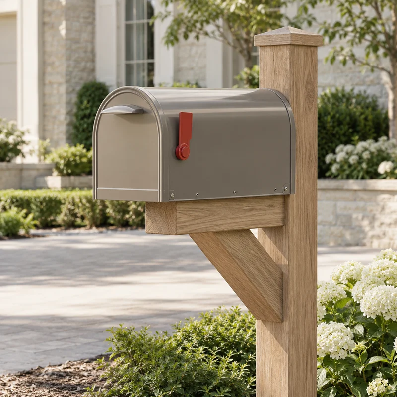 Illustrative Lux catalog scene: Replace Mailbox on Existing Post
