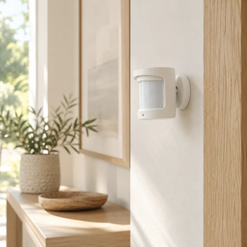 Illustrative Lux catalog scene: Install Smart Motion Sensor