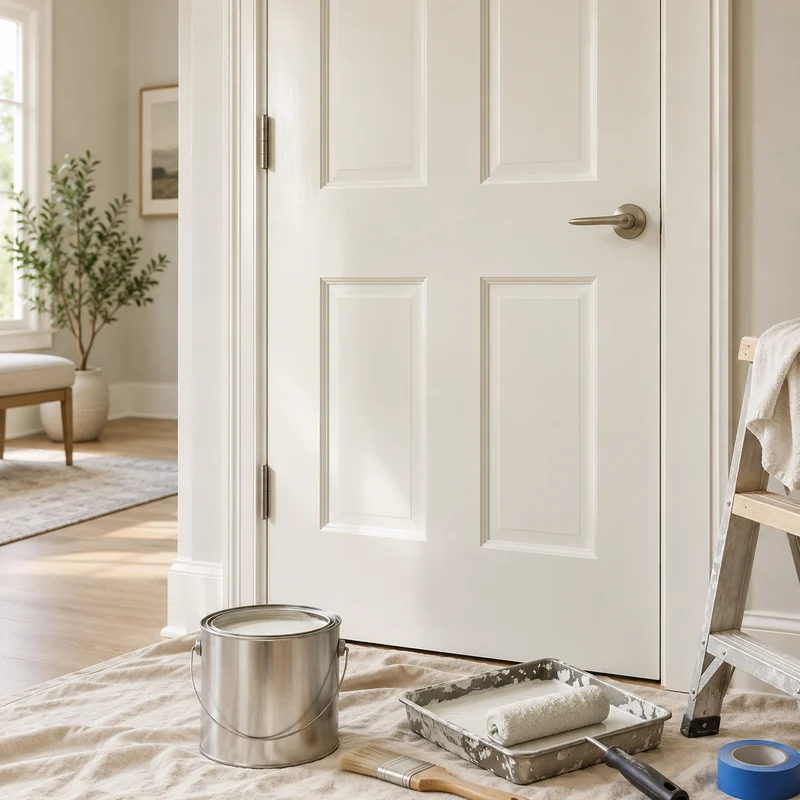 Illustrative Lux catalog scene: Paint Interior Door