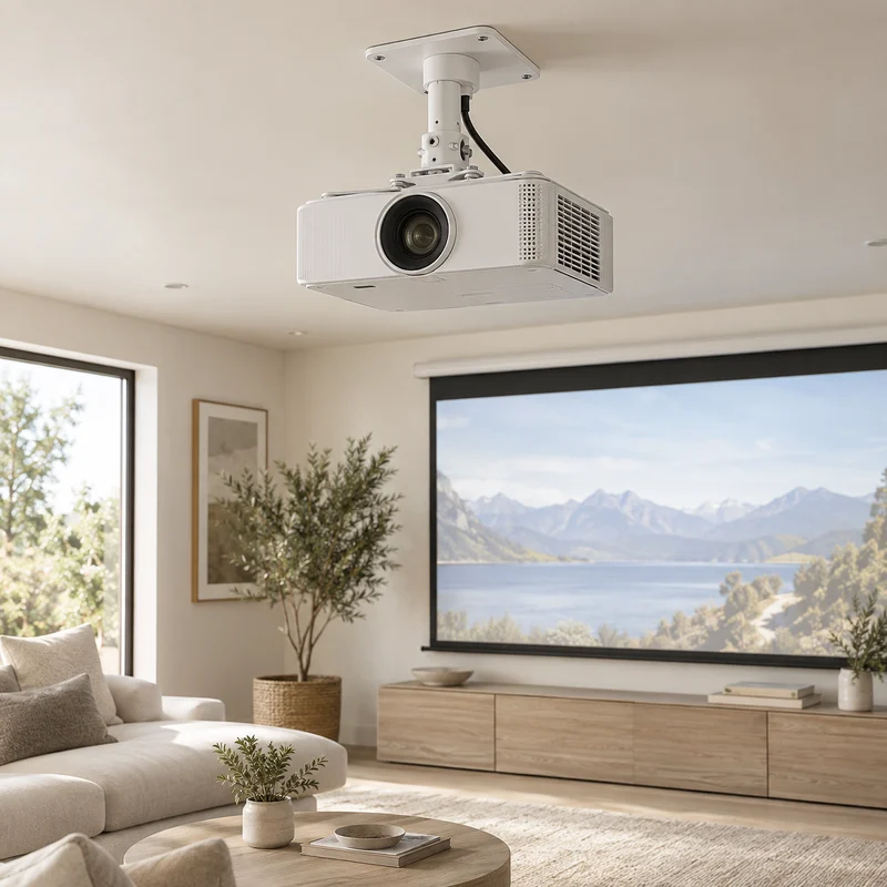 Illustrative Lux catalog scene: Ceiling-Mount Projector