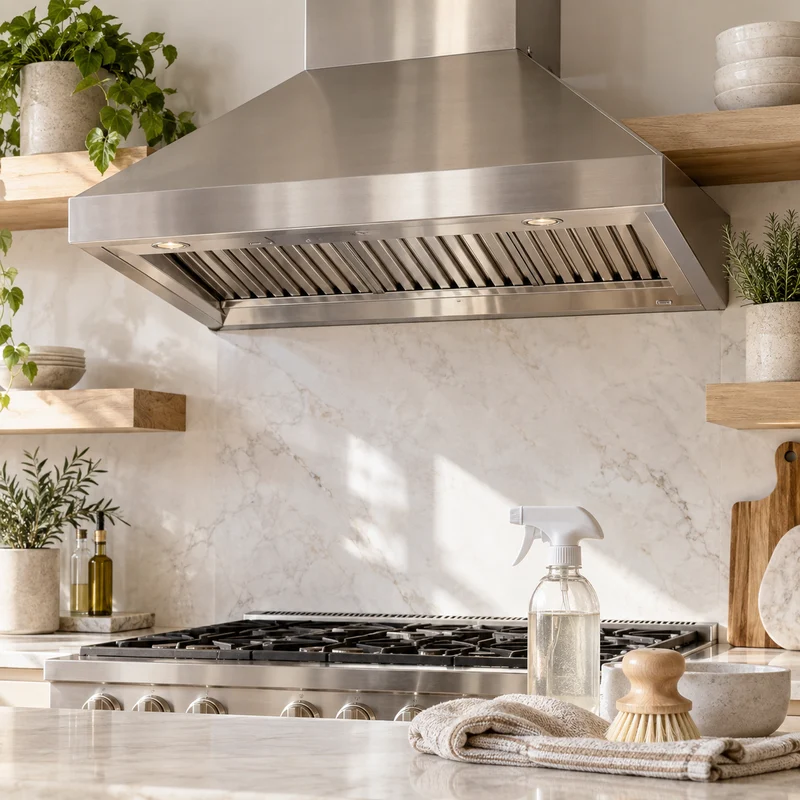 Illustrative Lux catalog scene: Degrease Range Hood