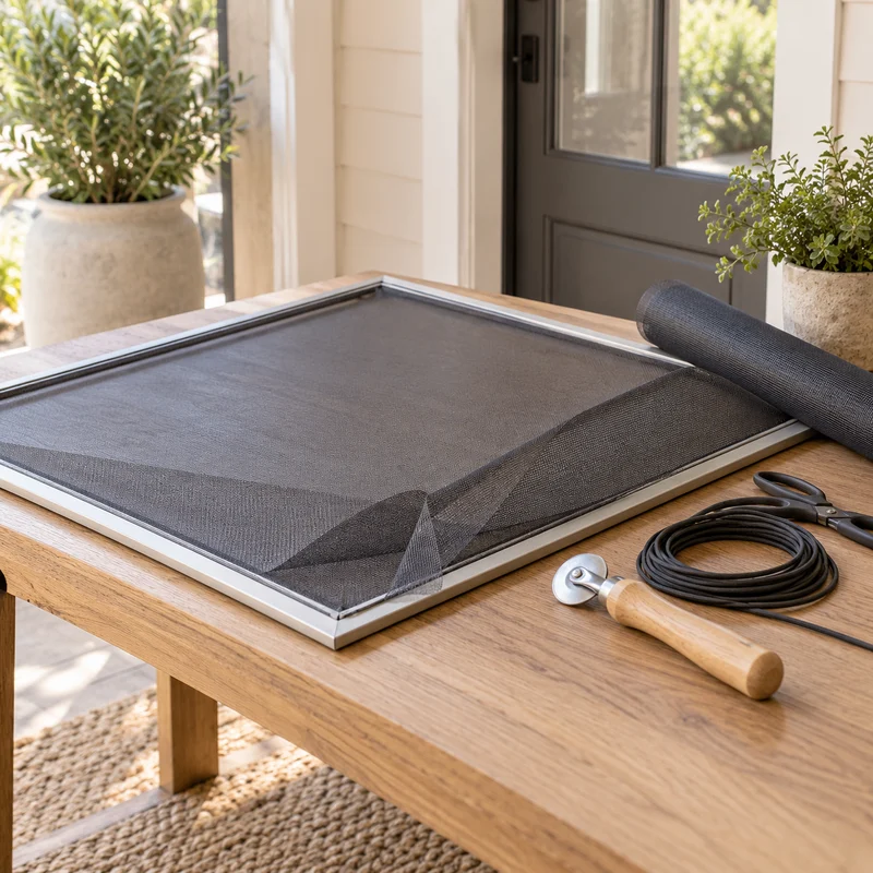 Illustrative Lux catalog scene: Rescreen Window Screen