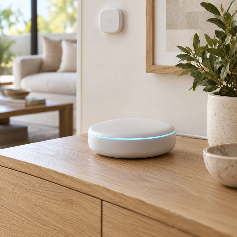 Illustrative Lux catalog scene: Set Up Smart-Home Hub