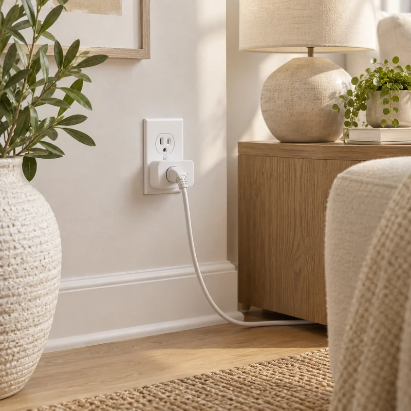 Illustrative Lux catalog scene: Set Up Smart Plugs