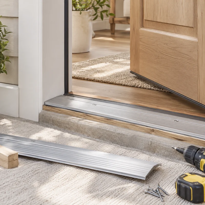 Illustrative Lux catalog scene: Replace Door Threshold