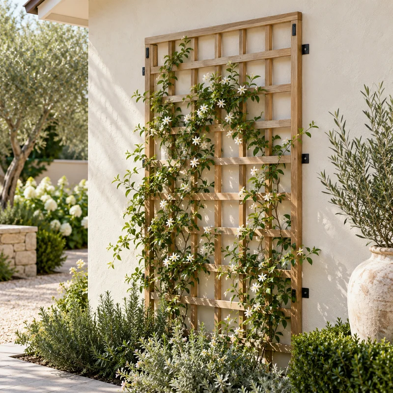 Illustrative Lux catalog scene: Mount Garden Trellis